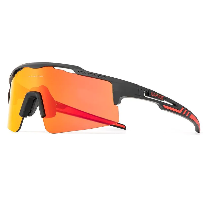image-Kapvoe Polarized Cycling Glasses - Green Frame