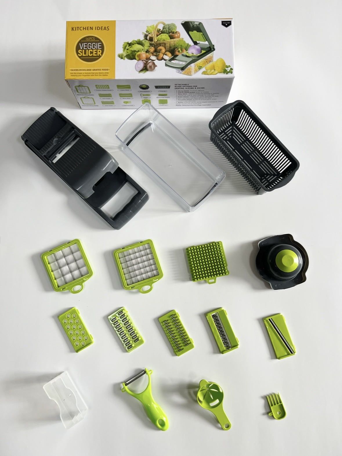 image-Multifunctional Vegetable Cutter - Grater Slicer Dicer