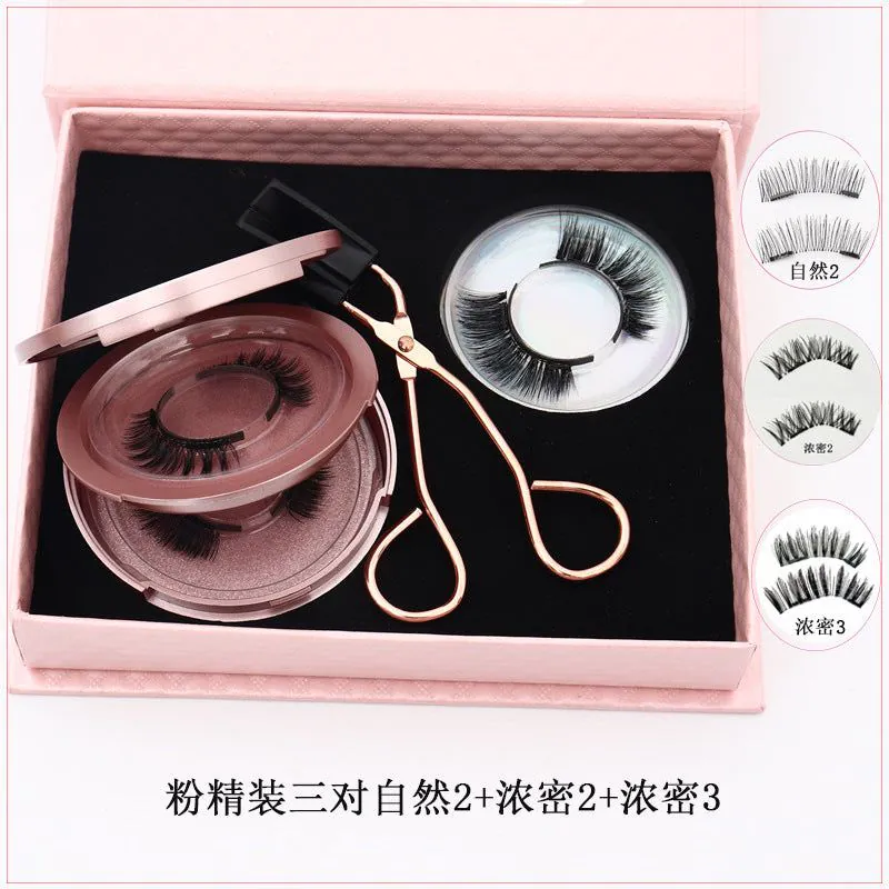 image-Magnetic False Eyelashes 3D - Natural Thick