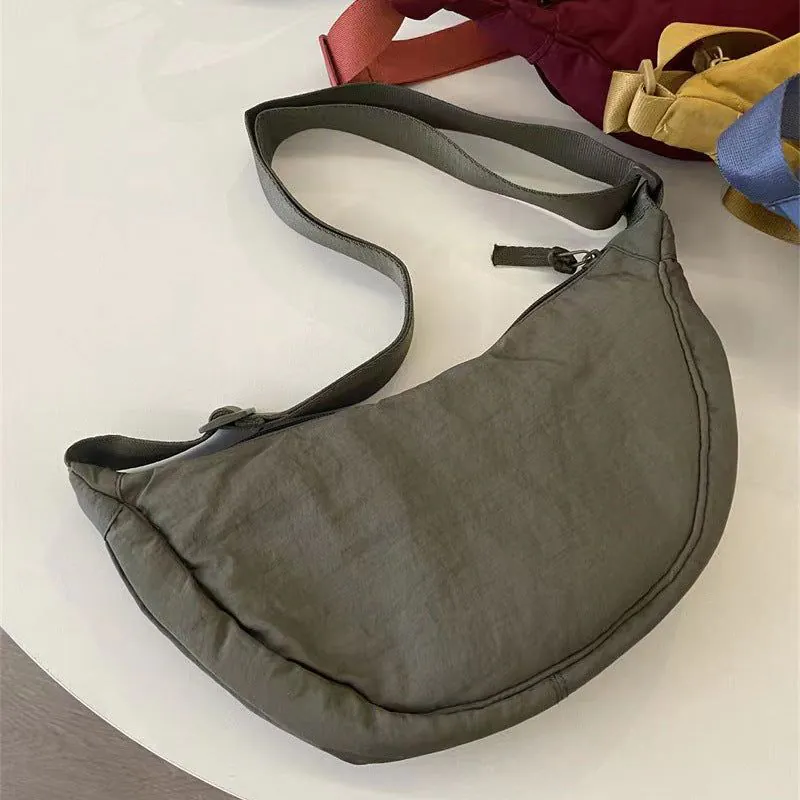 image-Nylon Crossbody Bag Dumpling - Lemon Yellow