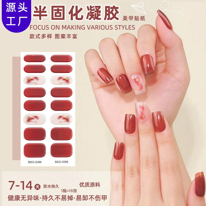 image-Gel Nail Stickers - Star Pattern Princess Series