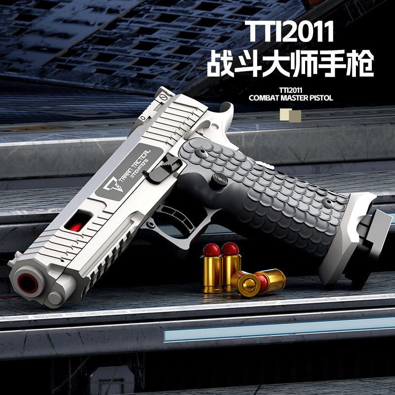 image-Tactics Master Toy Gun Soft Bullet Shell Ejection Black
