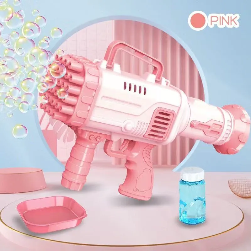 image-32-Hole Gatling Bubble Machine - Kids Handheld Toy