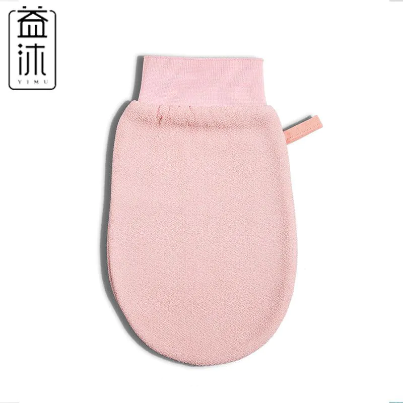 image-Bath Gloves - Black Viscose Scrub Towel 14x21cm