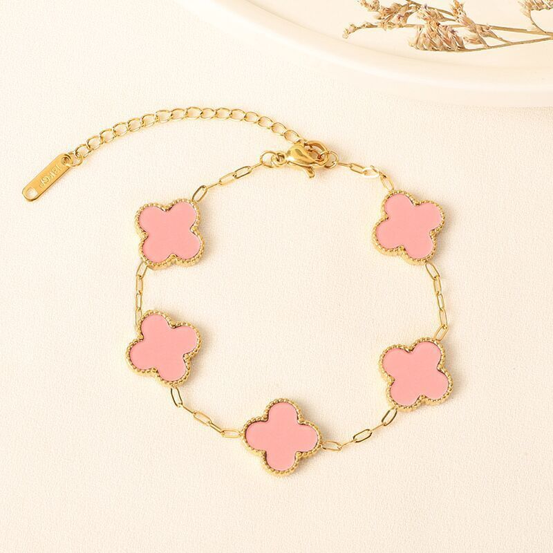 image-Four-Leaf Clover 18k Gold Plated Jewelry Set