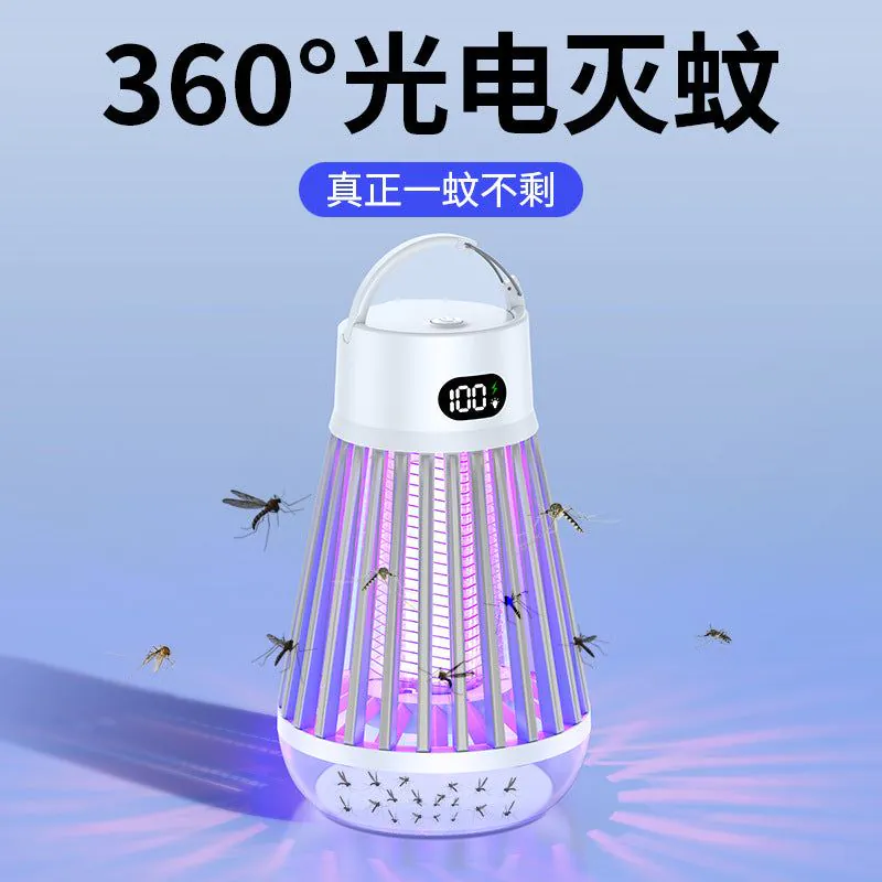 image-Quan Lichang Mosquito Killer Lamp USB Rechargeable Black