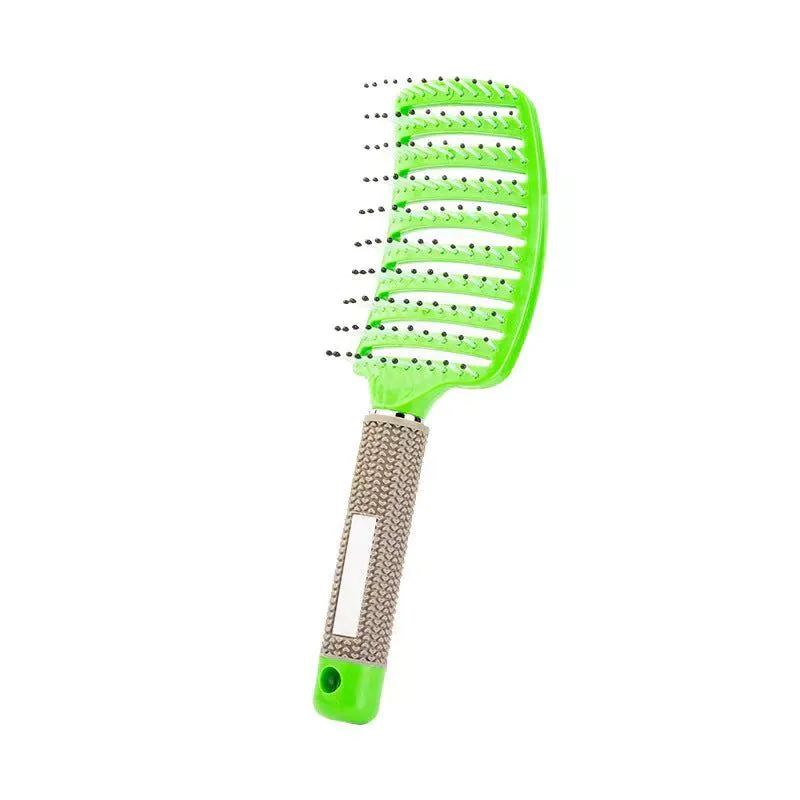 image-Yangzi Pig Bristle Comb - Red Curved
