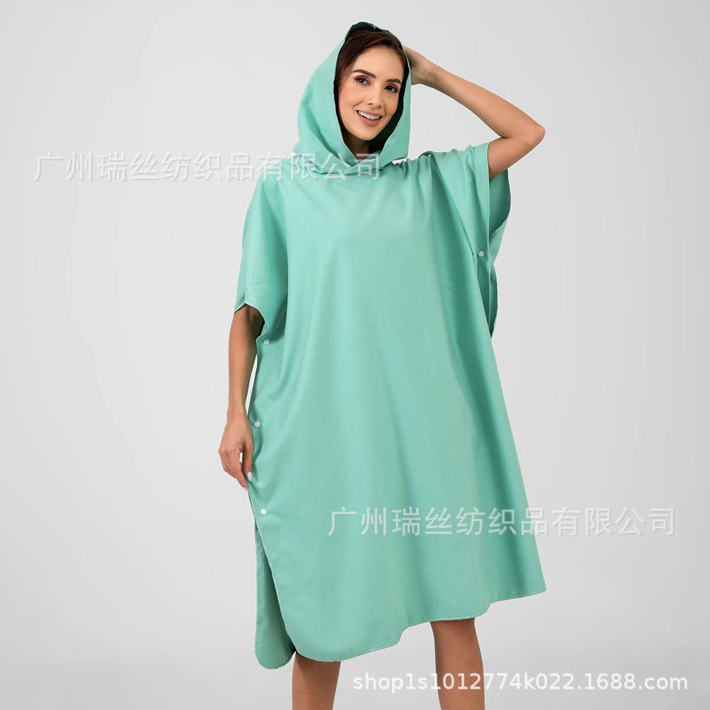 image-Reese Microfiber Beach Changing Robe - Pink Flamingo