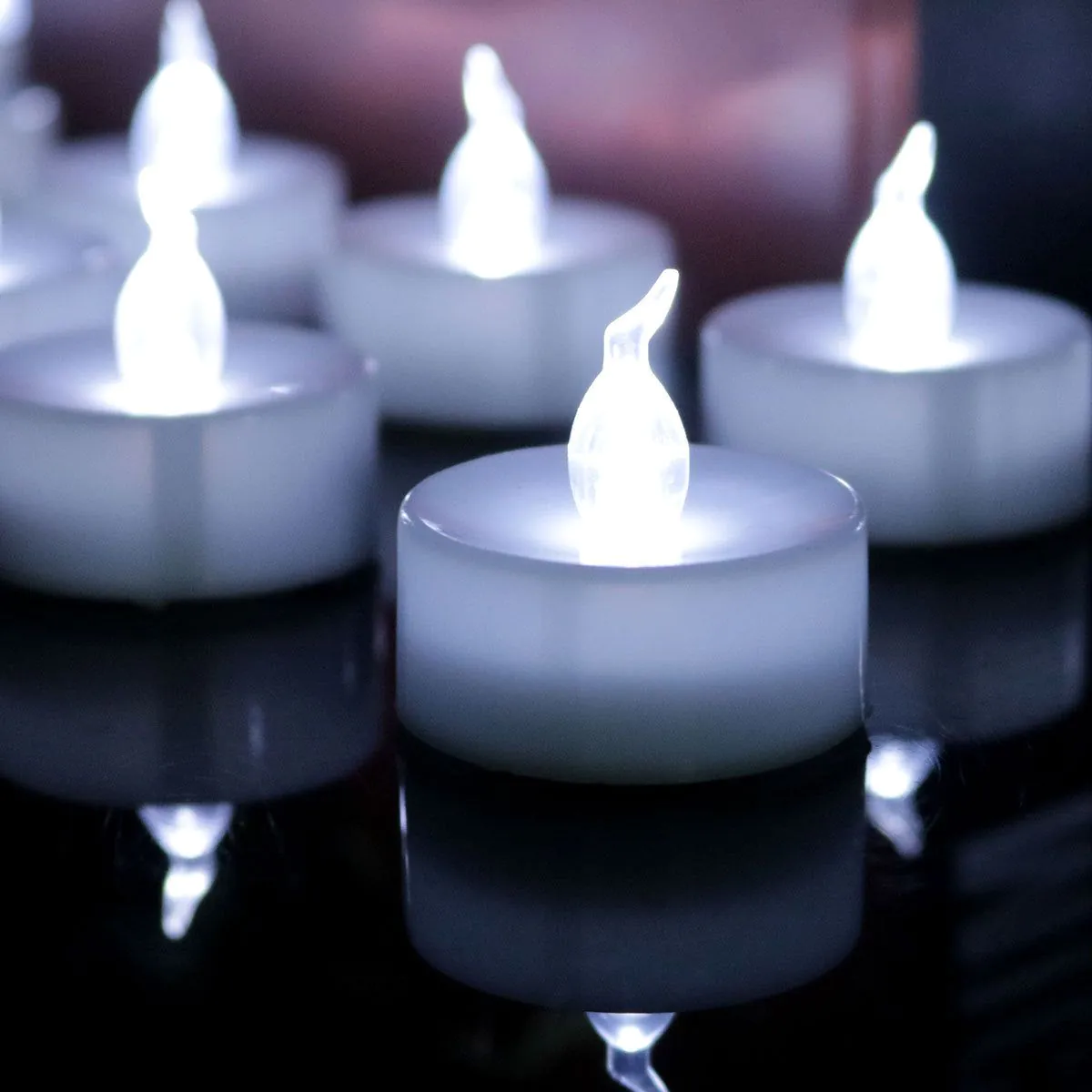 image-12-Pack LED Tealight Candles 