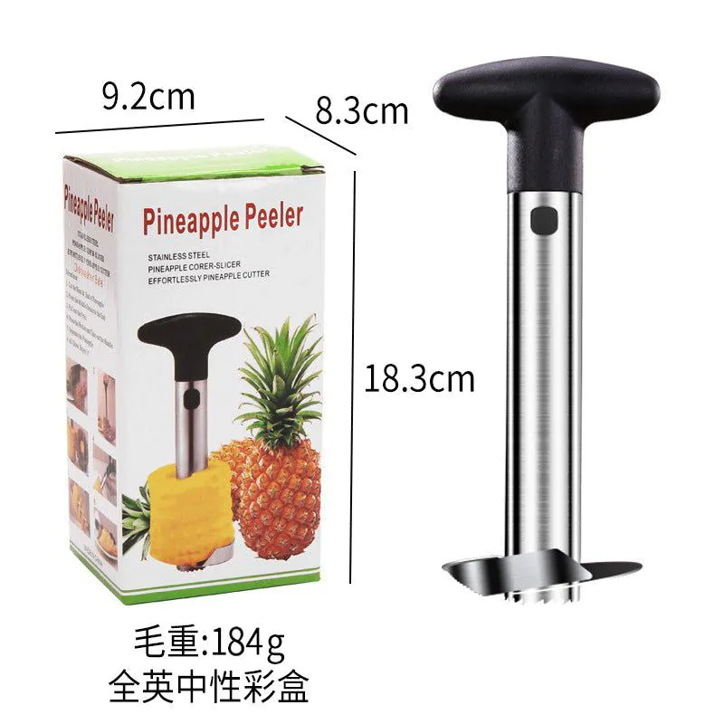 image-Stainless Steel Pineapple Knife - Black