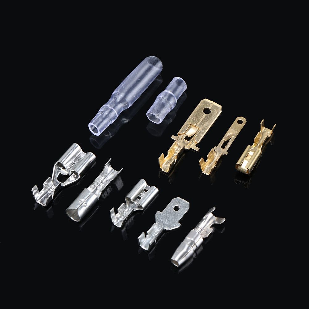 image-150pcs Car Spade Connector Kit - 2.8mm to 6.3mm Crimp Terminals