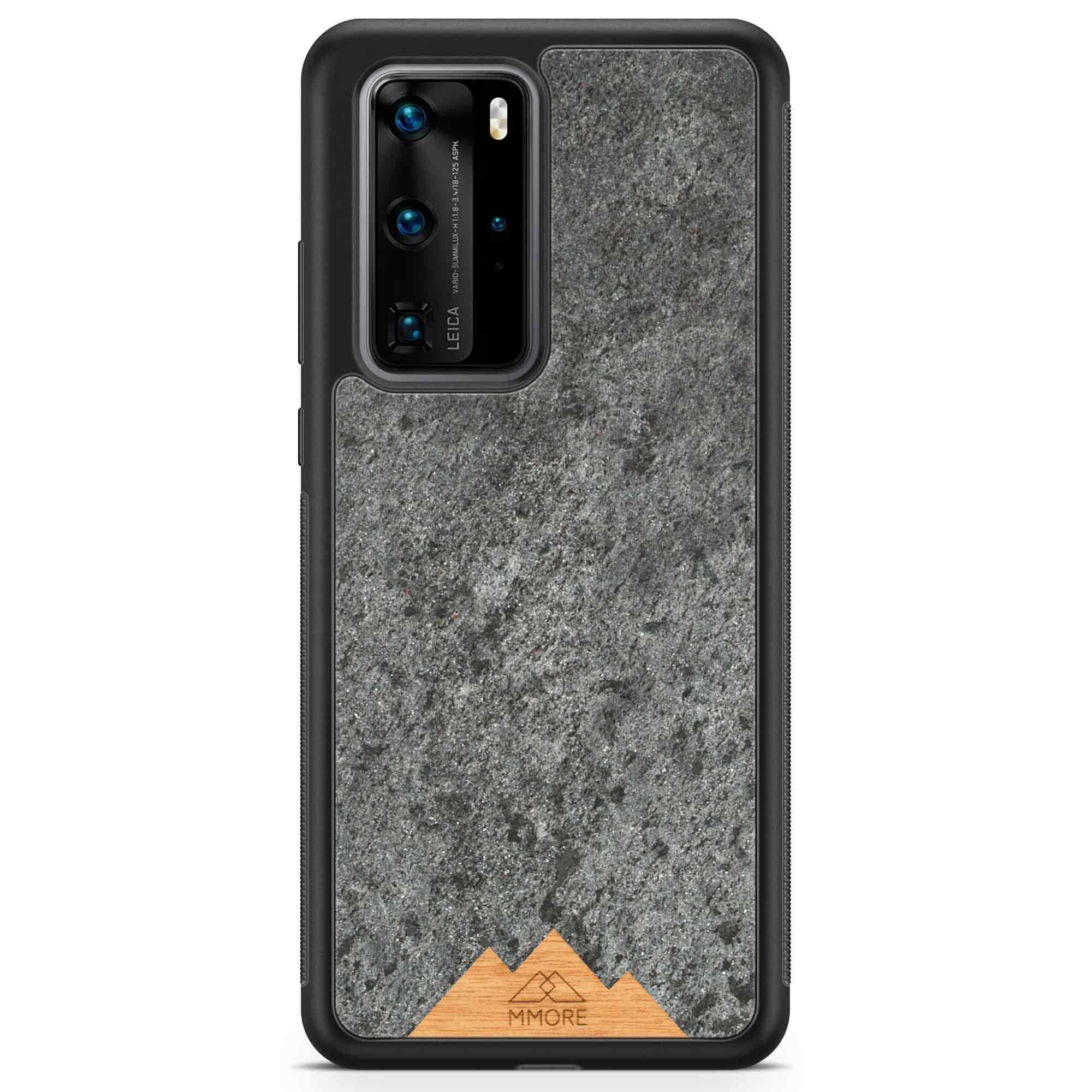 image-Mountain Stone Phone Case - Grey Sparkly Natural Stone Case