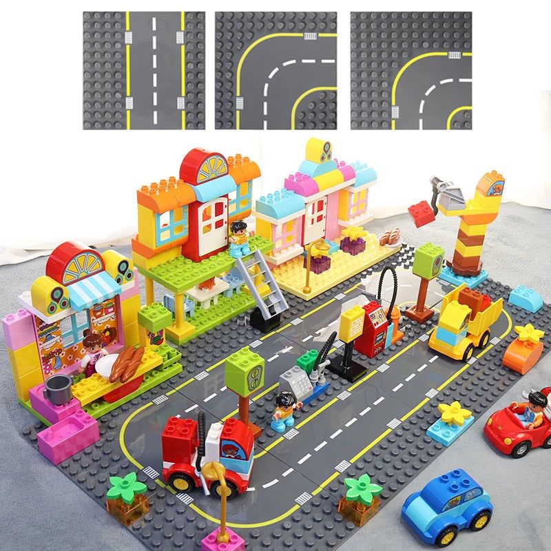 image-Yiuiuly Eco-Friendly Base Plate Blocks - Creative Play Building Set