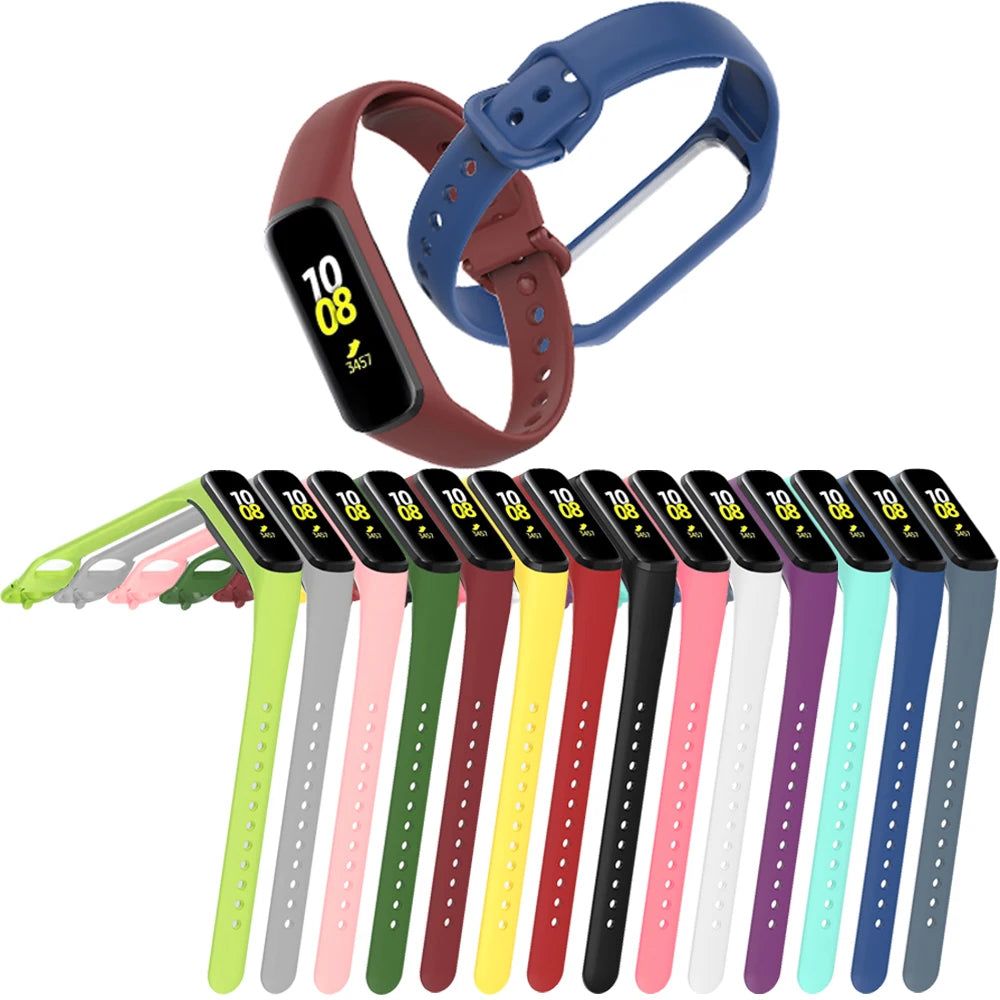 image-Silicone Strap for Samsung Galaxy Fit 2 - Versatile Colors 