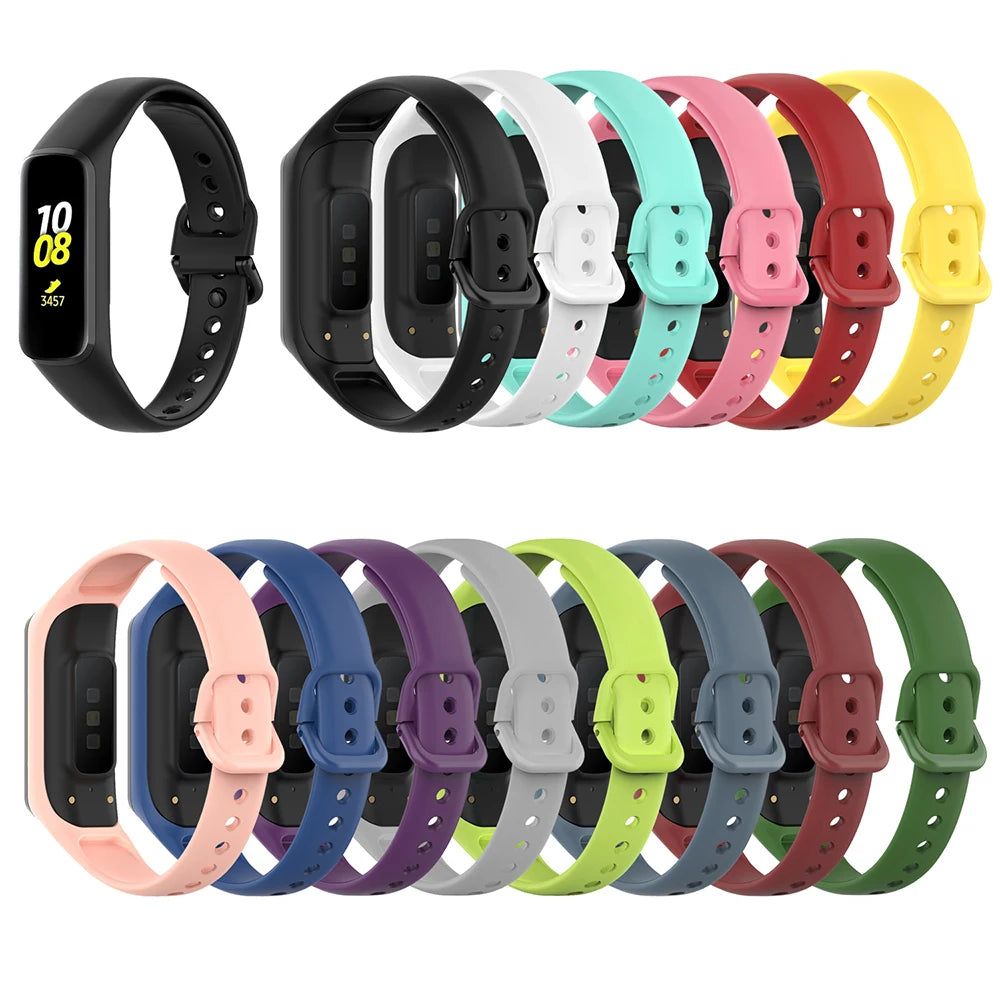 image-Silicone Strap for Samsung Galaxy Fit 2 - Versatile Colors 
