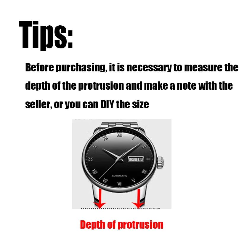 image-Custom Black Silicone Watch Strap - 180mm Secure Fit