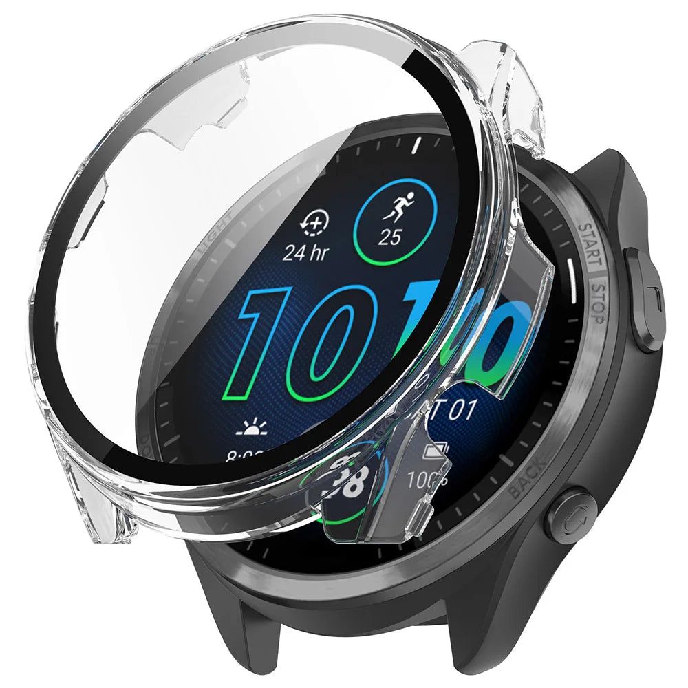 image-ZENHEO Garmin Forerunner Protective Case + Tempered Glass