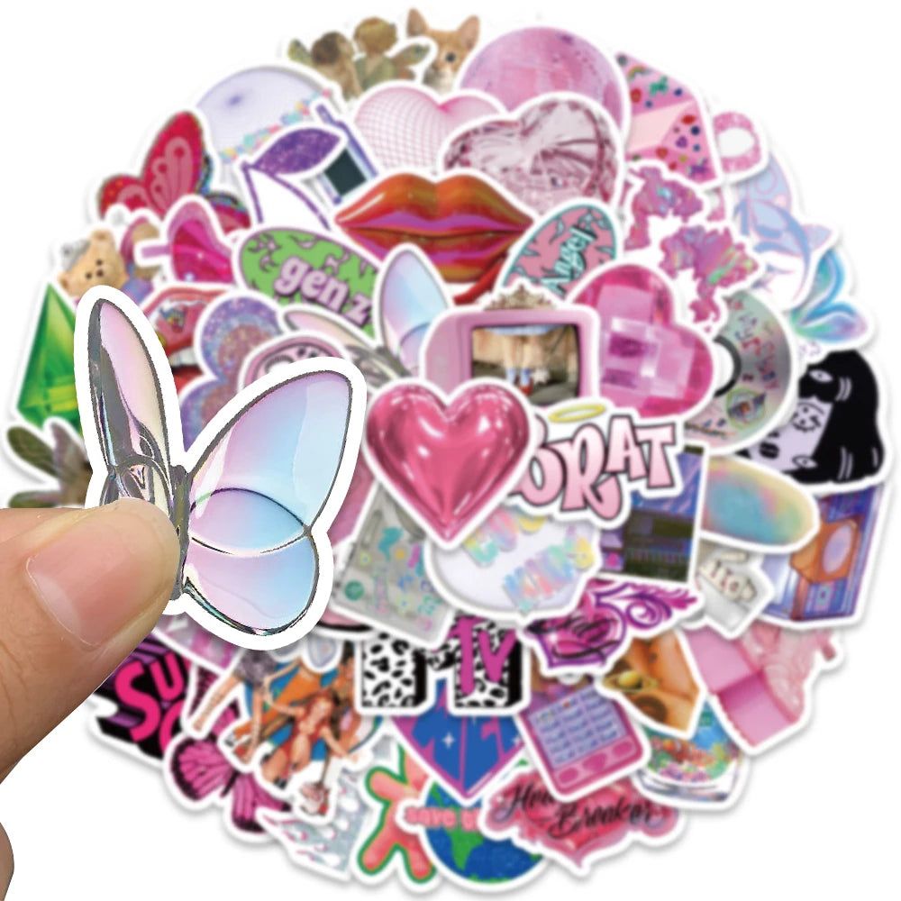 image-Jinhua Waterproof Stickers - Cute DIY 4-7cm Packs 10-100