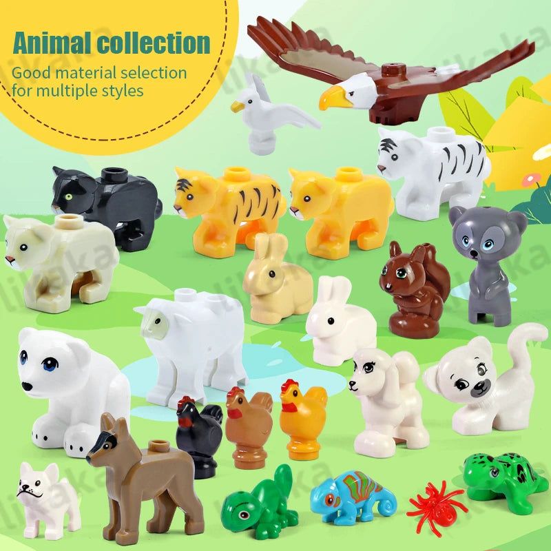 image-Likaka Animals Blocks - Creative Play, ABS Plastic, Ages 3+