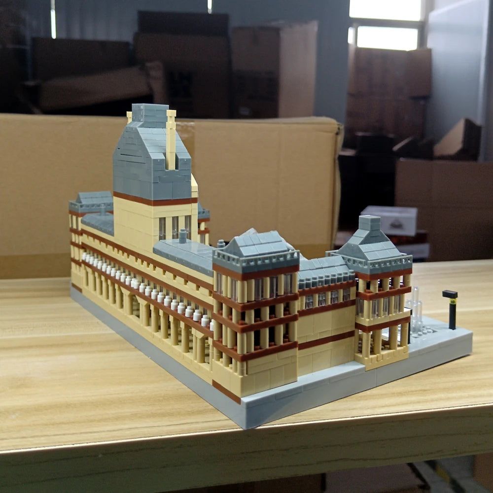 image-KNEW BUILT Louvre Micro Mini Block Set - Architectural Toy