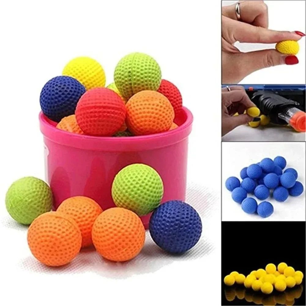 image-100 Nerf Rival Compatible EVA Soft Bullet Balls - 2.2cm Yellow