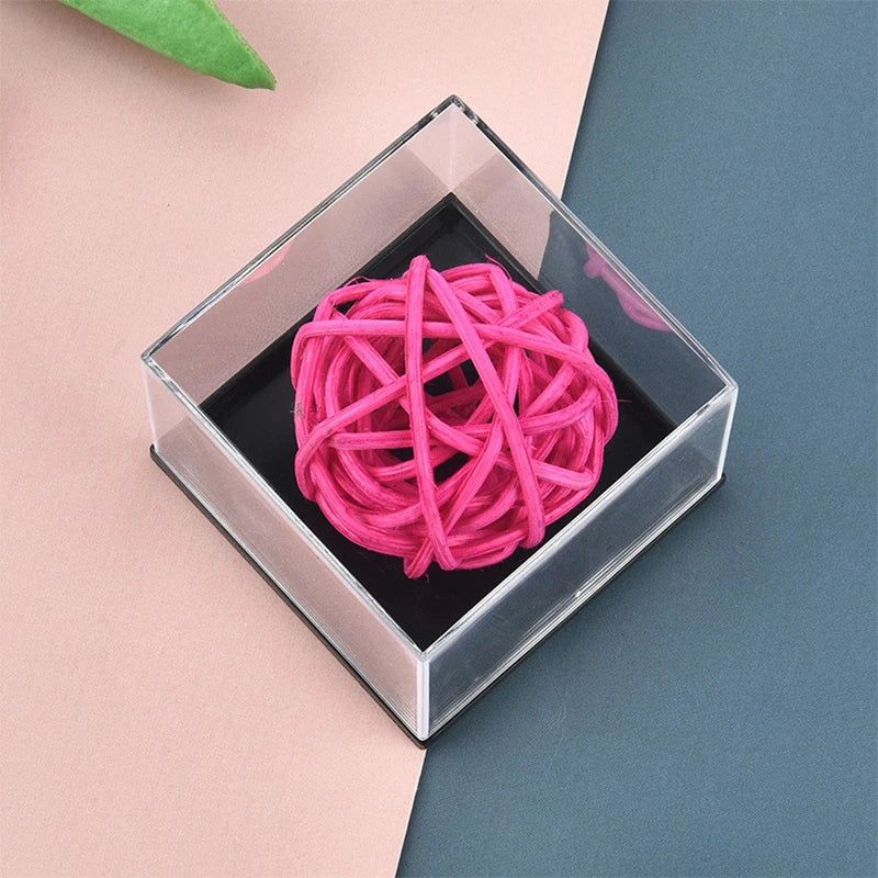 image-Mini Acrylic Storage Box - Gemstone Display & Coin Container