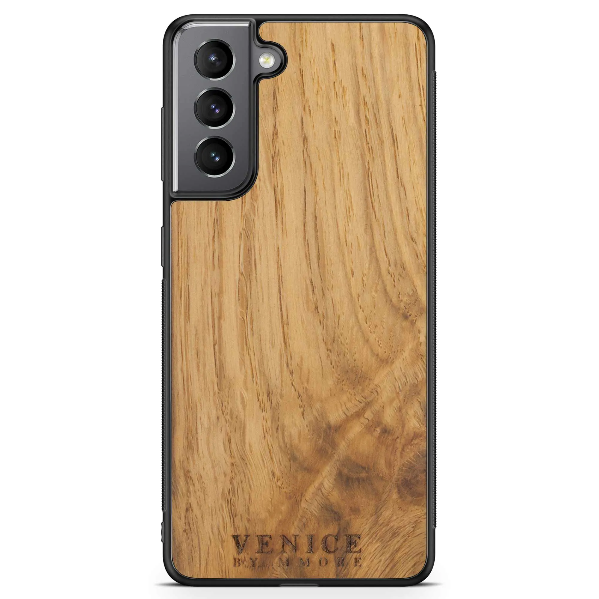 image-The Venice Case - Ancient Oak Wood Phone Case - Lettering