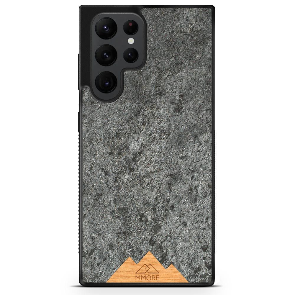 image-Mountain Stone Phone Case - Grey Sparkly Natural Stone Case