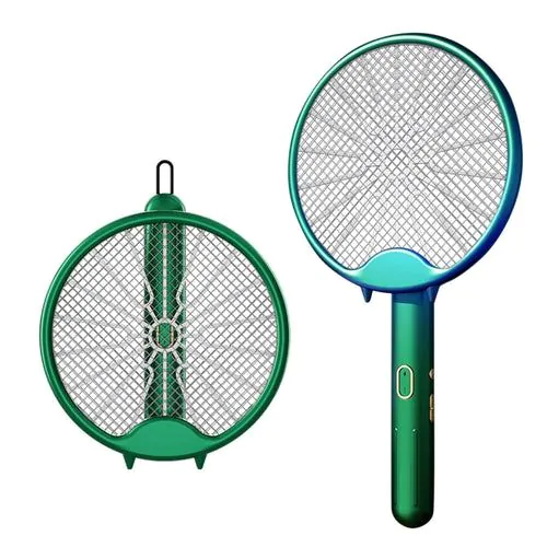 image-3-in-1 Foldable Electric Fly Swatter - UV Mosquito Trap Racket