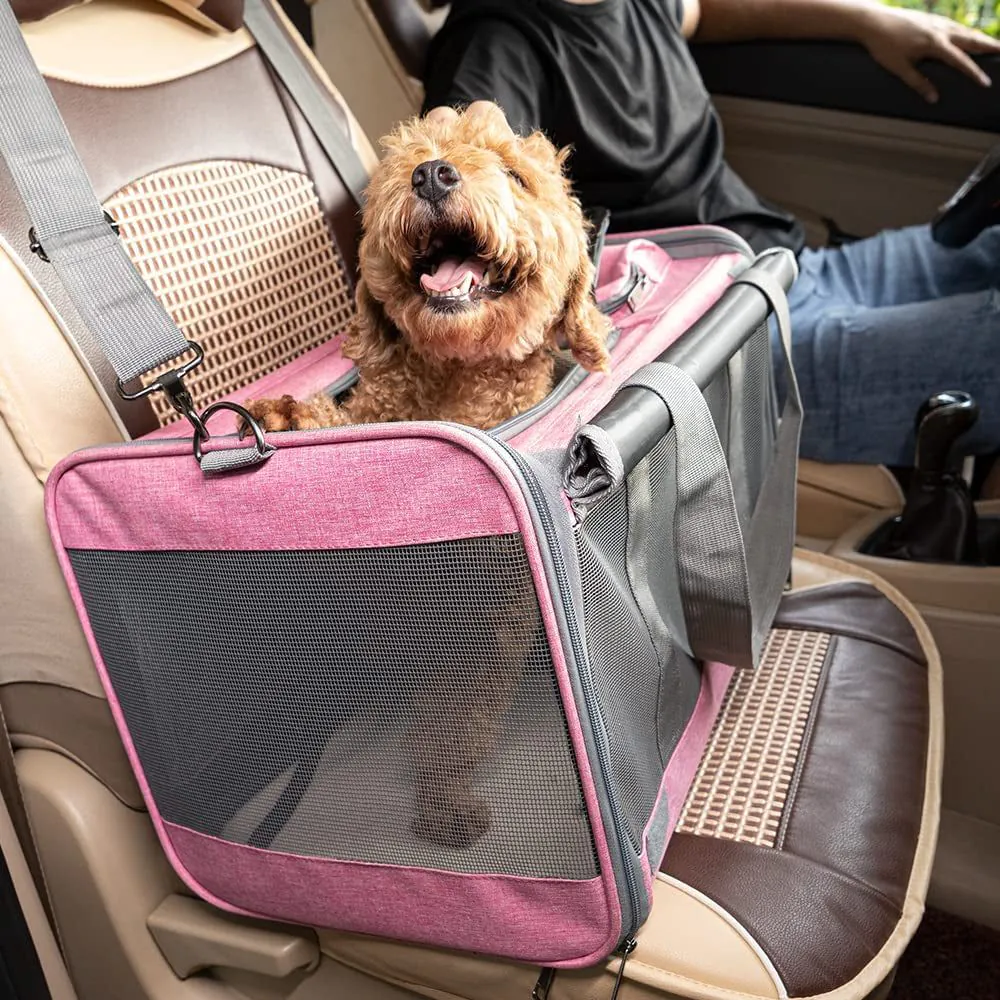 image-Soft-Sided Pet Carrier for Cats and Small Dogs - 18"L Black