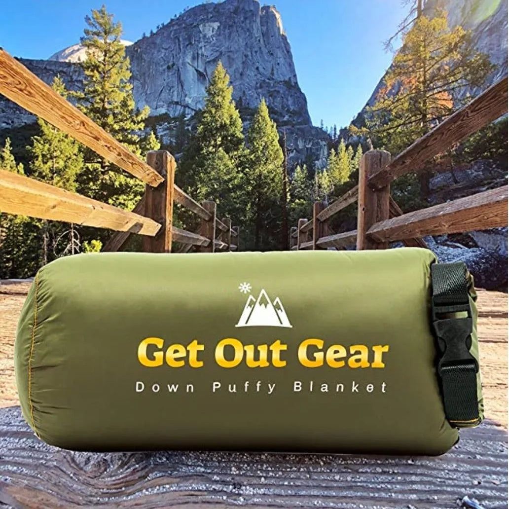 image-All-Season Lightweight Camping Blanket - Green 140x200cm