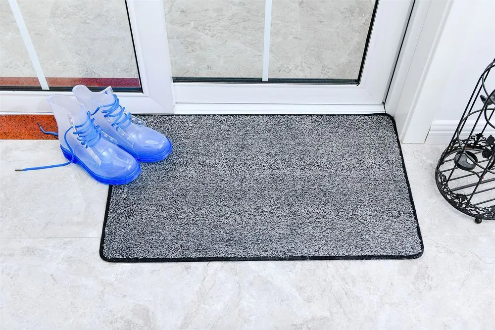 image-Magic Clean Step Mat - 45x75cm Non-Slip Machine Washable Grey