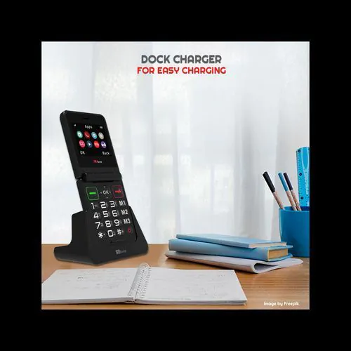 image-TTfone TT660 Flip Senior Phone Big Buttons, USB C, O2 SIM