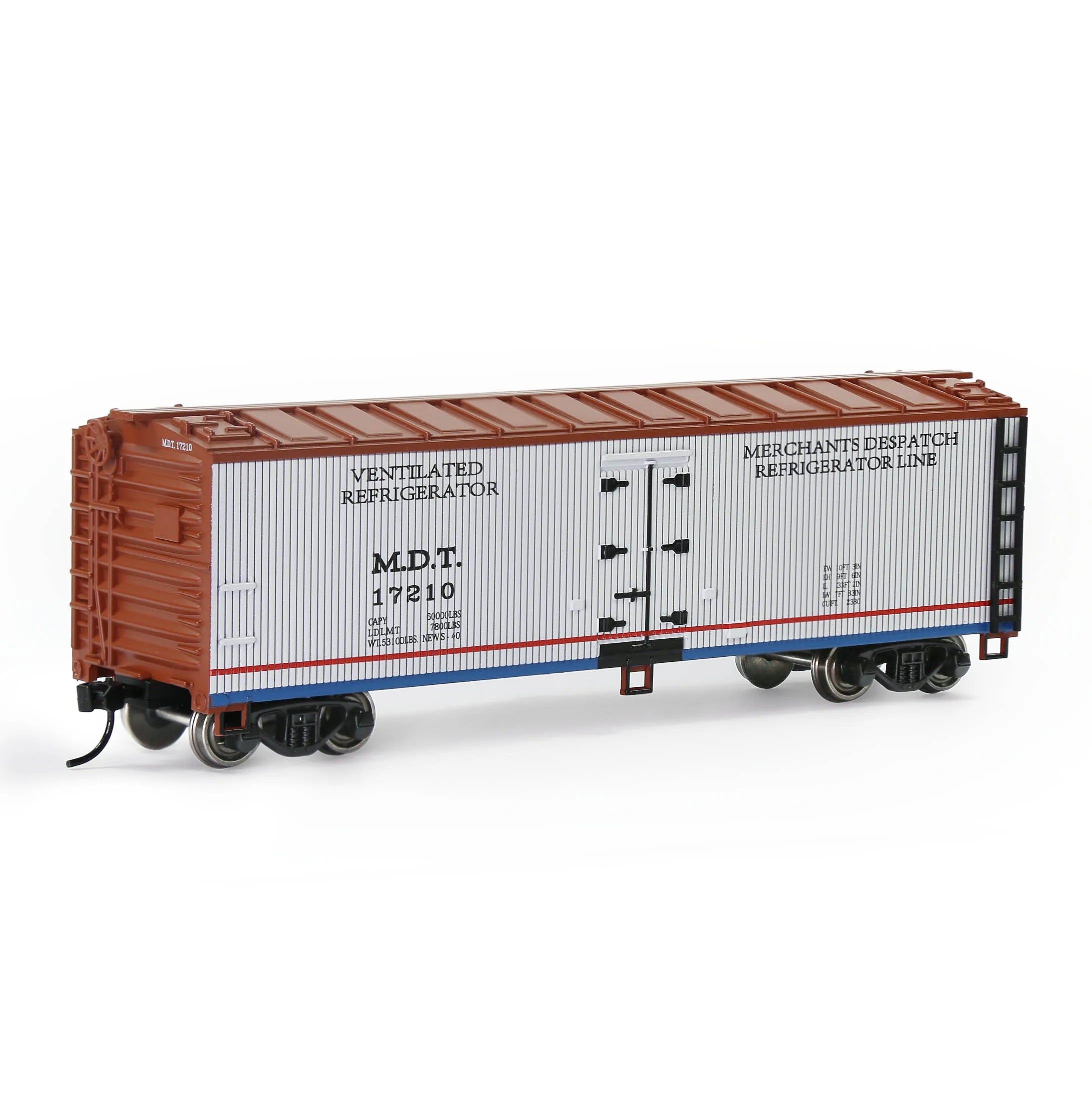 image-Evemodel HO Scale Reefer Car - 1:87 Durable Plastic Train Model