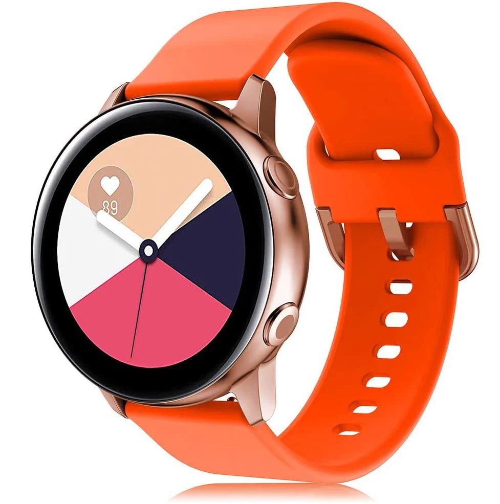 image-RMUTANE Silicone Watch Strap for Galaxy Watch Active 2 & Huawei