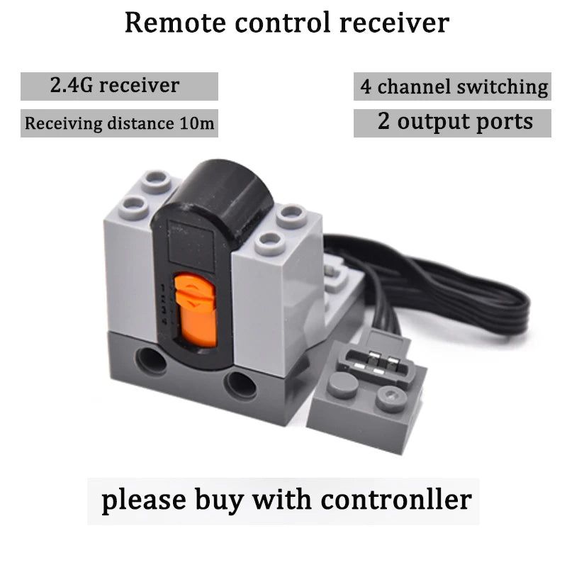 image-MOC Power Functions Servo Motor Set Remote Control