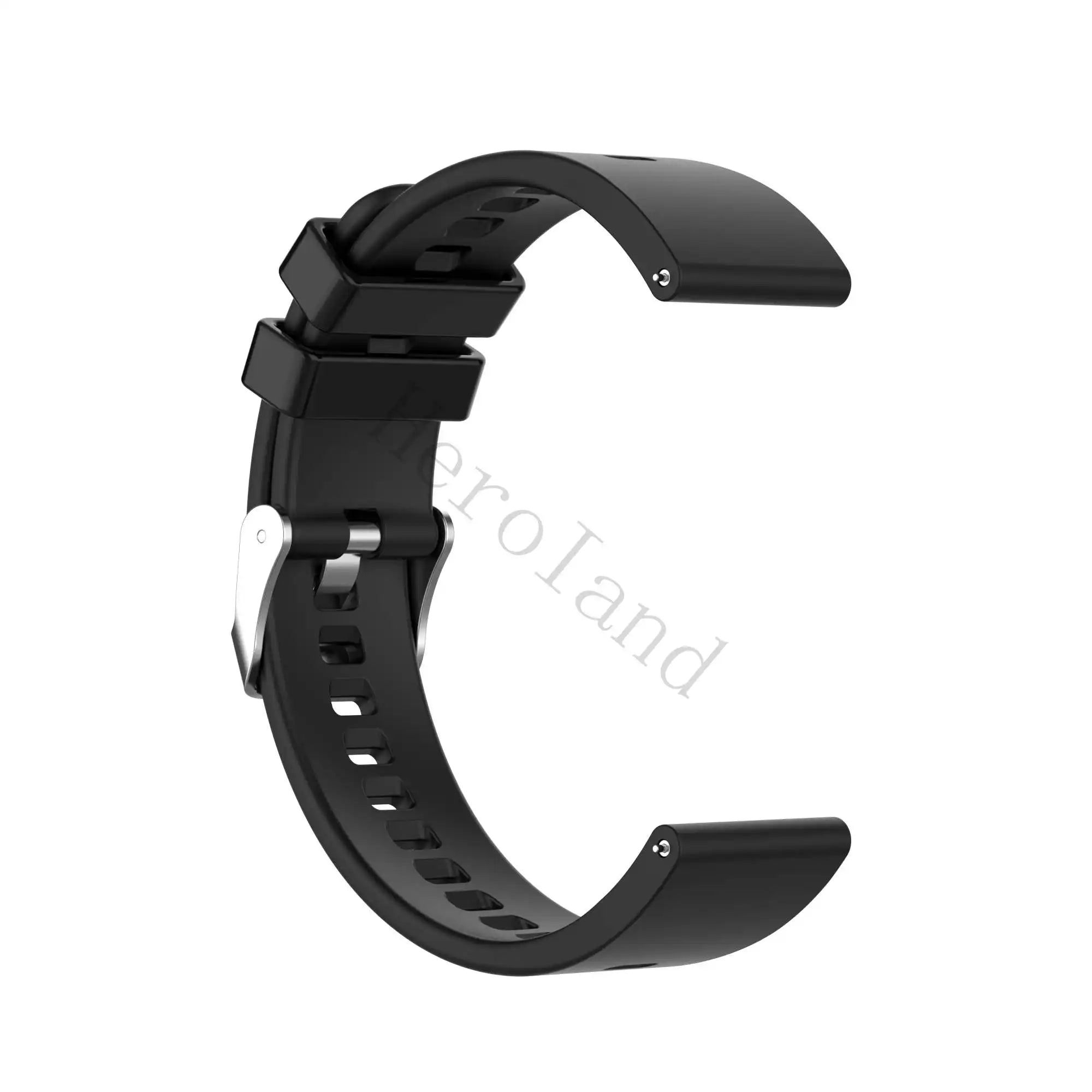 image-Hero Iand 20mm Silicone Watchstrap - Adjustable, Durable, Comfortable