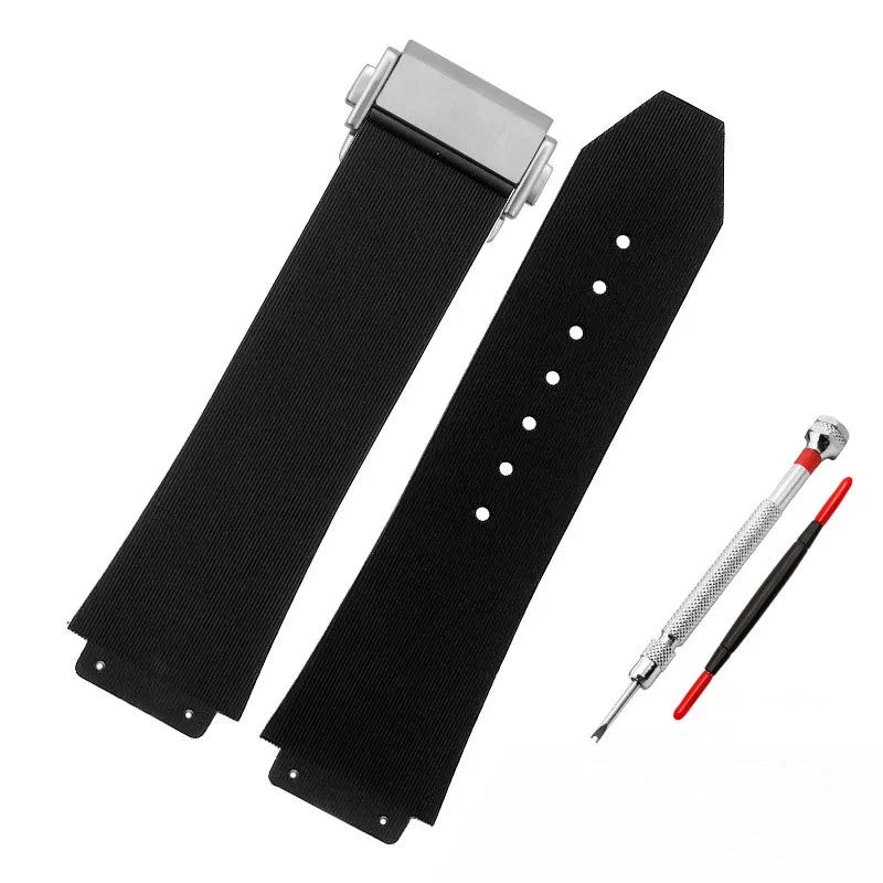 image-UYOUNG Silicone Watchbands - Durable, Custom Fit, 25mm Width, 85mm Length
