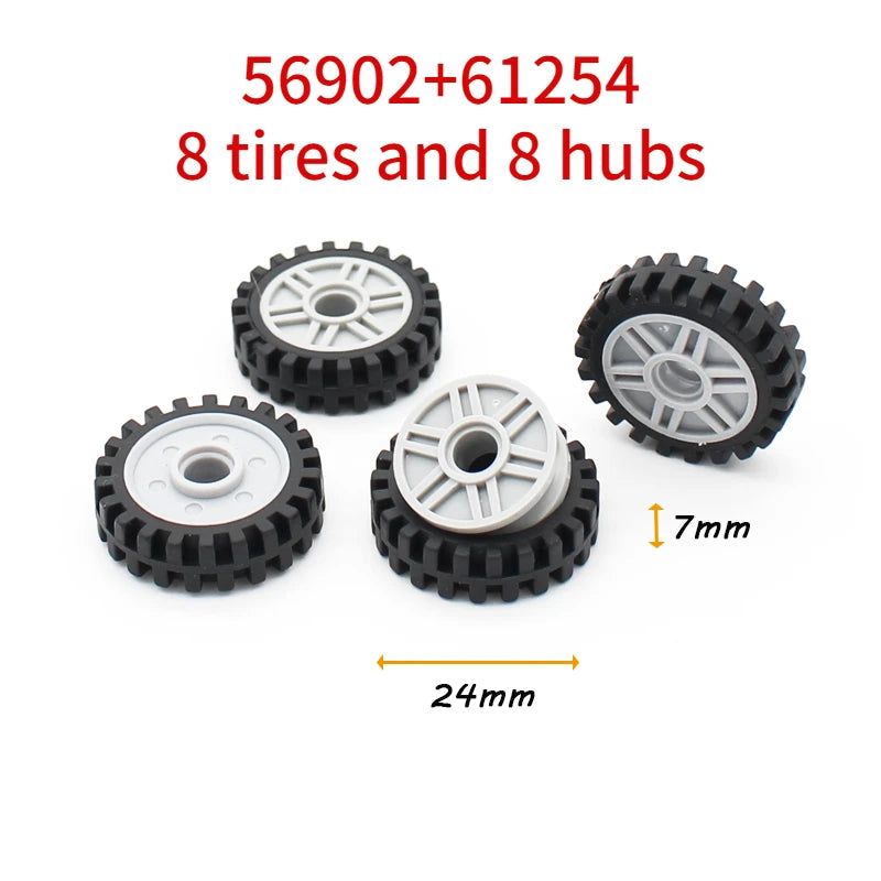 image-Jile Building Blocks & Wheels Set - LEGO Compatible