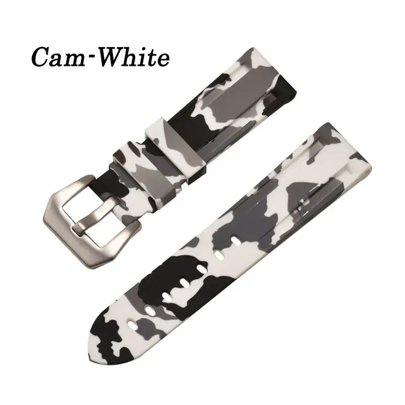 image-Langley Silicone Watch Strap - Waterproof Sport Band 