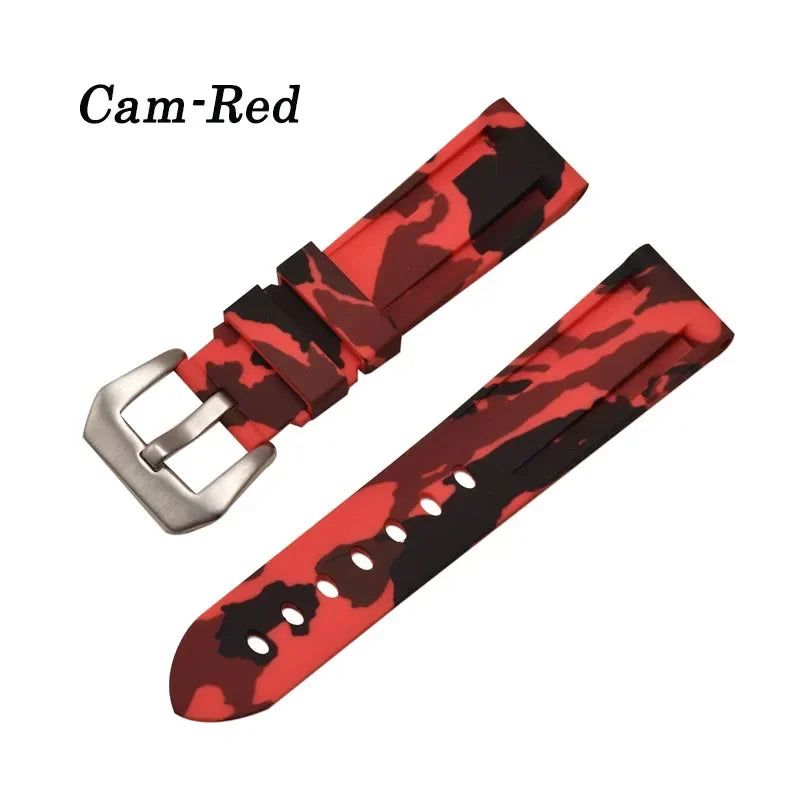 image-Langley Silicone Watch Strap - Waterproof Sport Band 