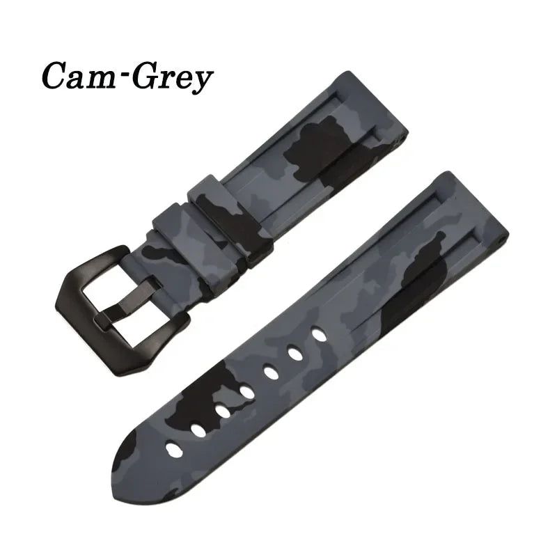 image-Langley Silicone Watch Strap - Waterproof Sport Band 