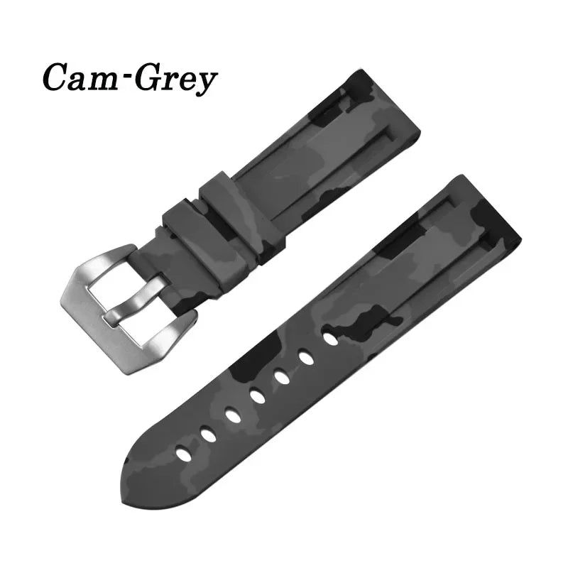 image-Langley Silicone Watch Strap - Waterproof Sport Band 