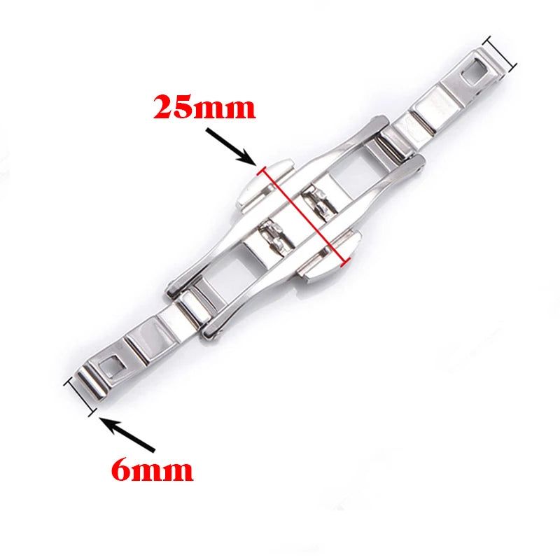 image-Qinband Stainless Steel Clasp - 4mm/5mm/6mm Versatile Sizes