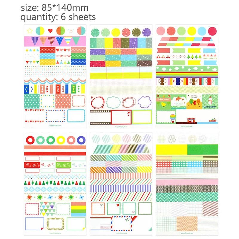 image-Monssjay PVC Stickers Set – 6 Transparent Sheets for Crafting, 9cm x 14cm