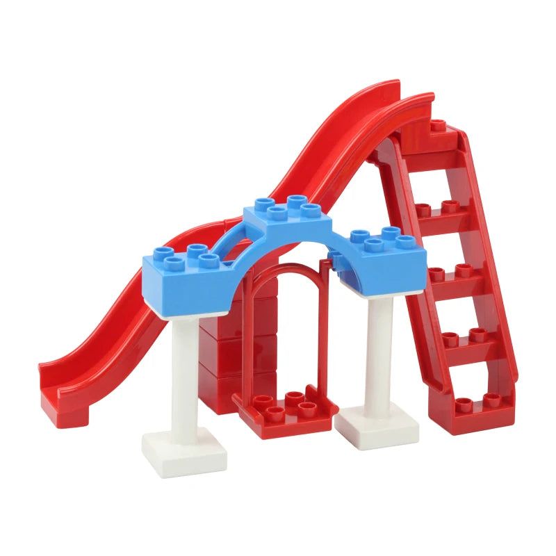 image-Yiuiuly ABS Building Blocks - Compatible with Duplo & Lego 