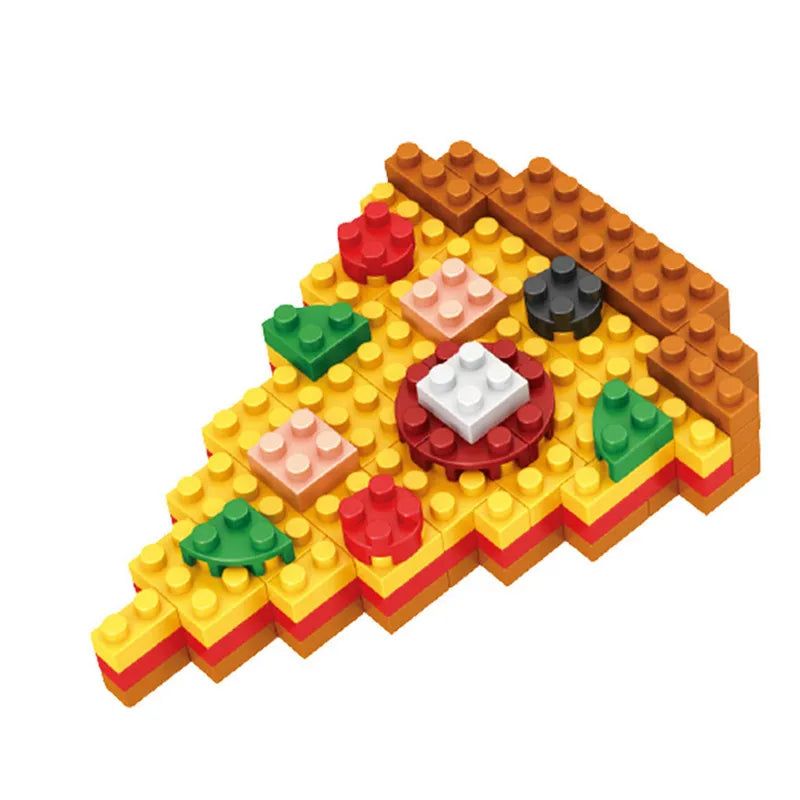 image-Mini Building Blocks Fast Food 3D Puzzle - DIY Assembly Toy for Kids