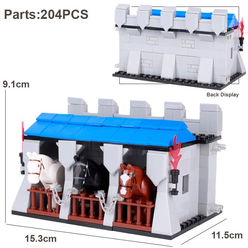 image-Brickpanda Medieval Castle Siege Weapons Building Blocks Set - Creative Play