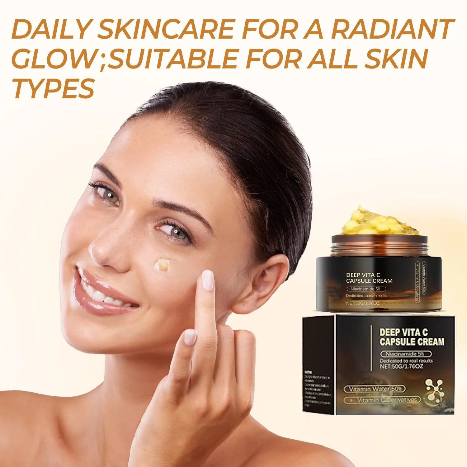 image-Luxuryto Deep Vitamin C Golden Capsule Hydrating Face Moisturizer