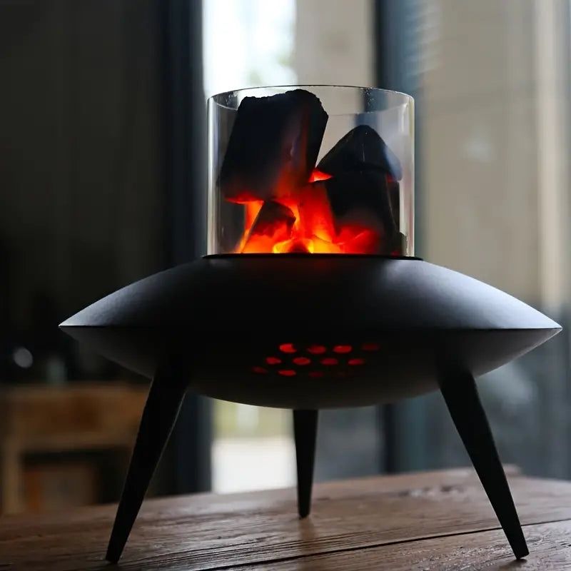 image-Space Black Flying Saucer Courtyard Charcoal Stove